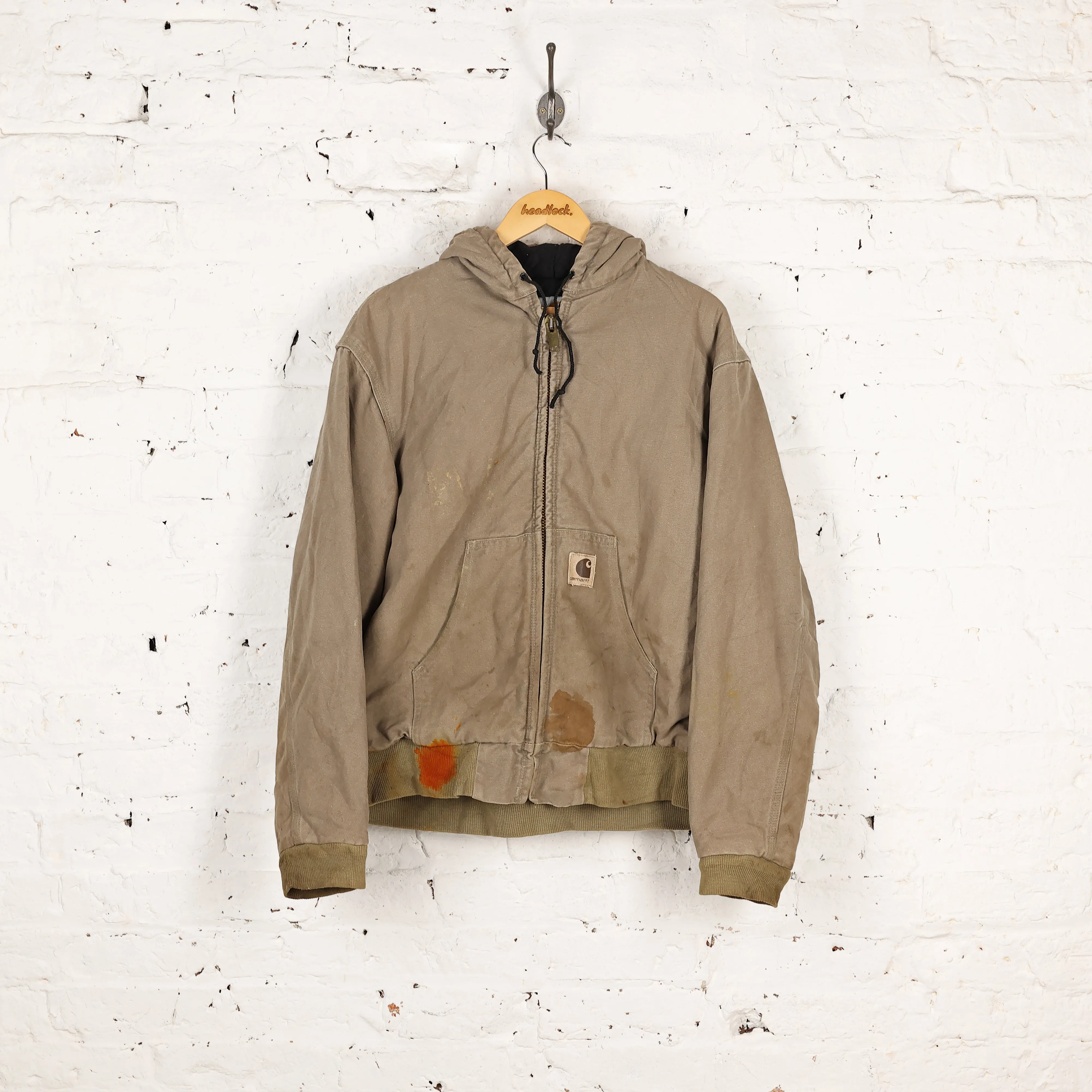 Carhartt Hooded Work Jacket - Green - L