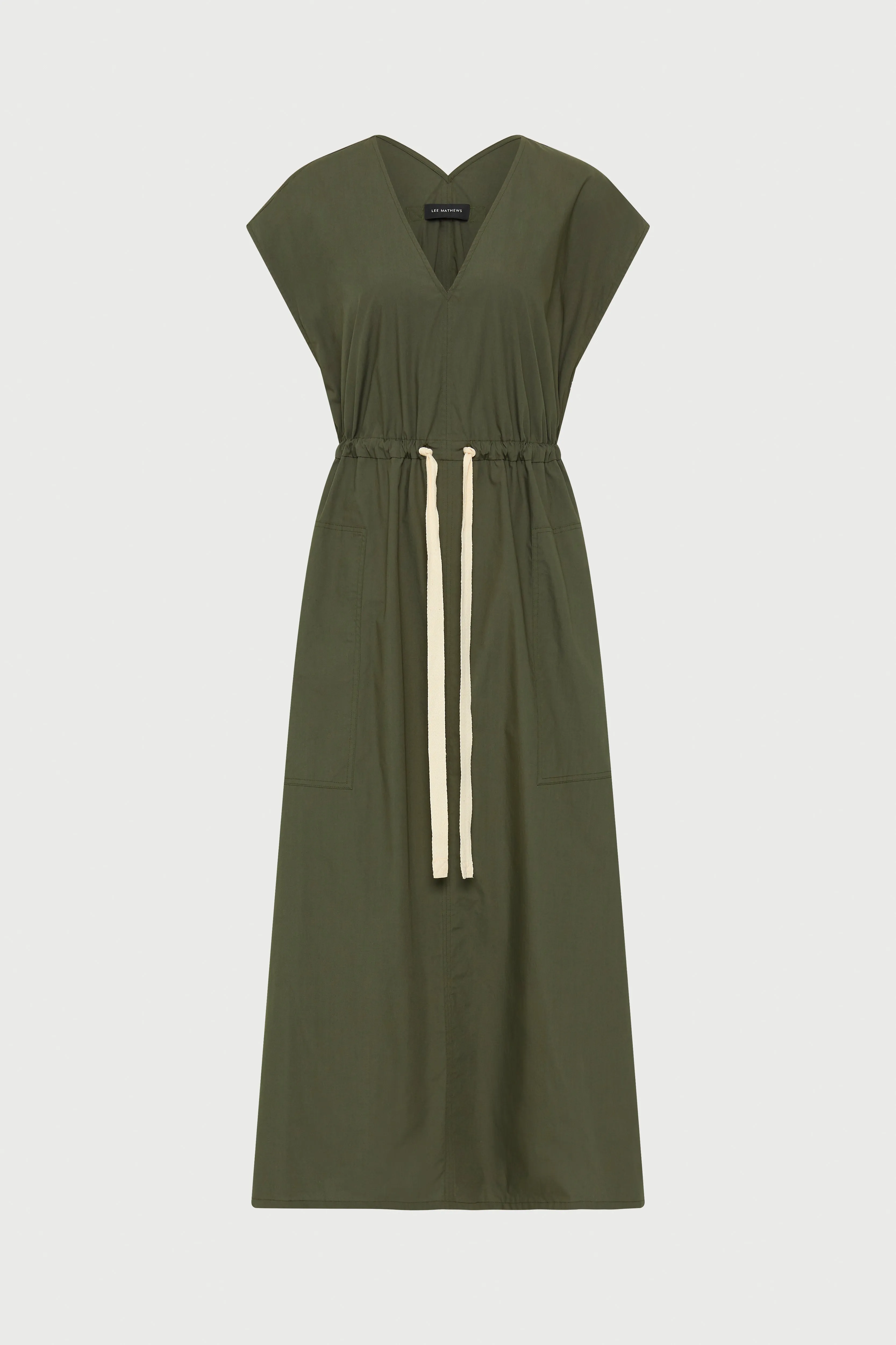 LM Poplin V Neck Dress
