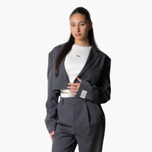 NINA CROPPED BLAZER | GREY