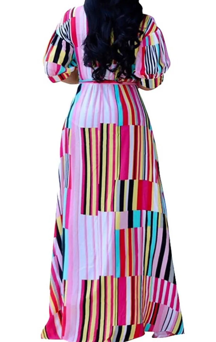 Stripe Me Down Maxi Dress